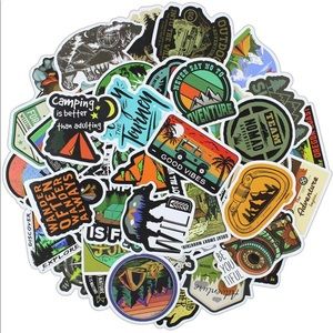 Waterproof Stickers -50pcs Outdoors Vynil Stickers